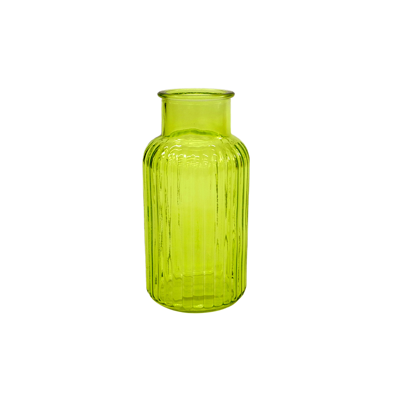 Striped Spray-painted Glass Vase YD-ND-313
