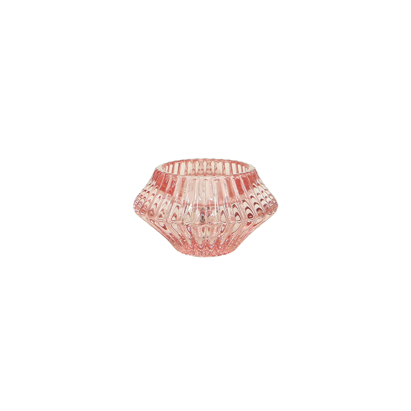 Colored Flying Saucer Glass Candle Holder YD-ND-392