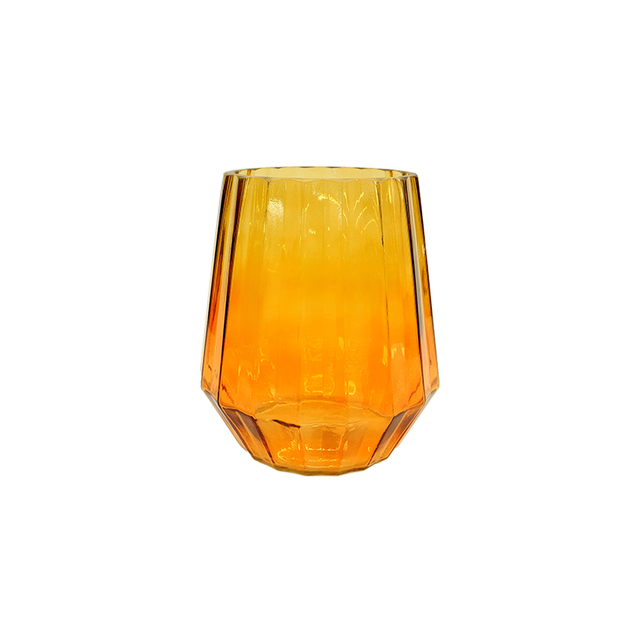 Gradient Spray Color Conical Glass Vase YD-ND-332