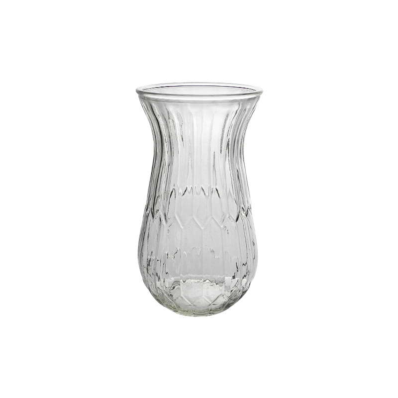 Sawtooth Texture Glass Vase YD-CGV-208