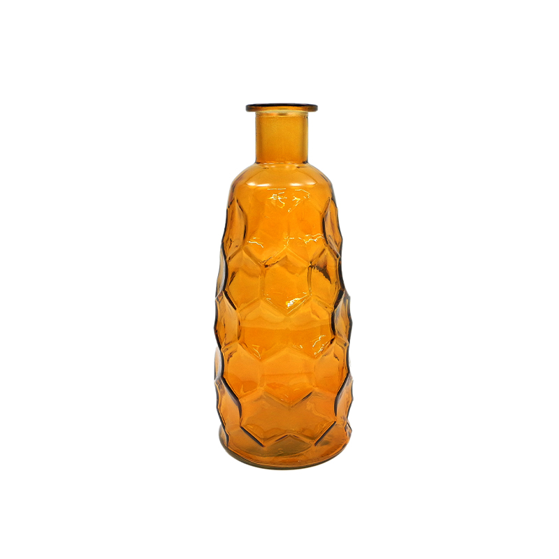 Brown Textured Glass Vase YD-TDH-096