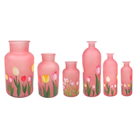Frosted Powder Flower Bud Vase YD-SS-123