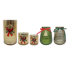 Christmas Glass Decorations with Bow Patterns YD-CX-097