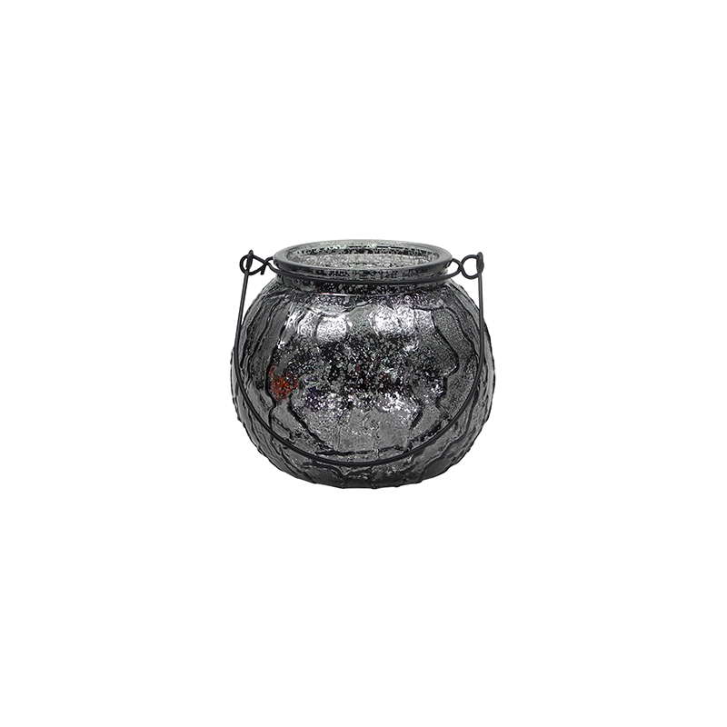 Halloween Broken Silver Glass Candle Holder YD-HAL-119