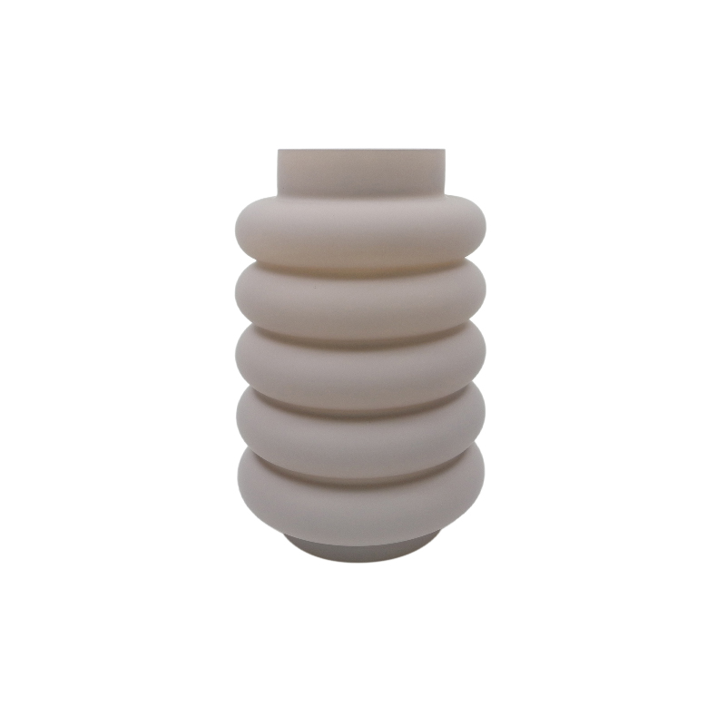 Grey Frosted Glass Vase YD-ND-467