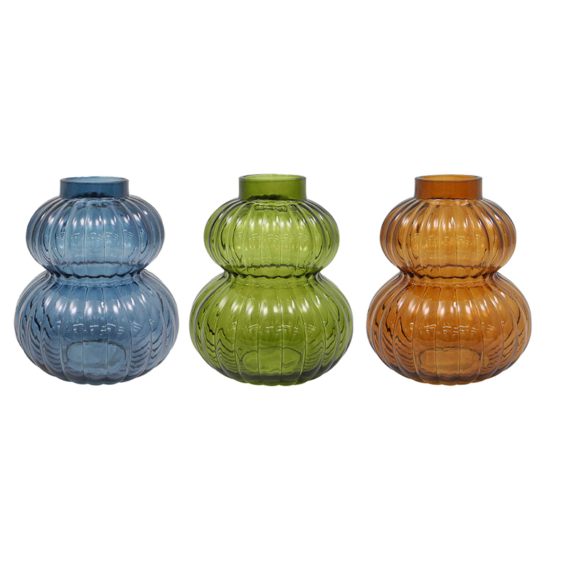 Gourd-painted Glass Vase YD-TDH-057
