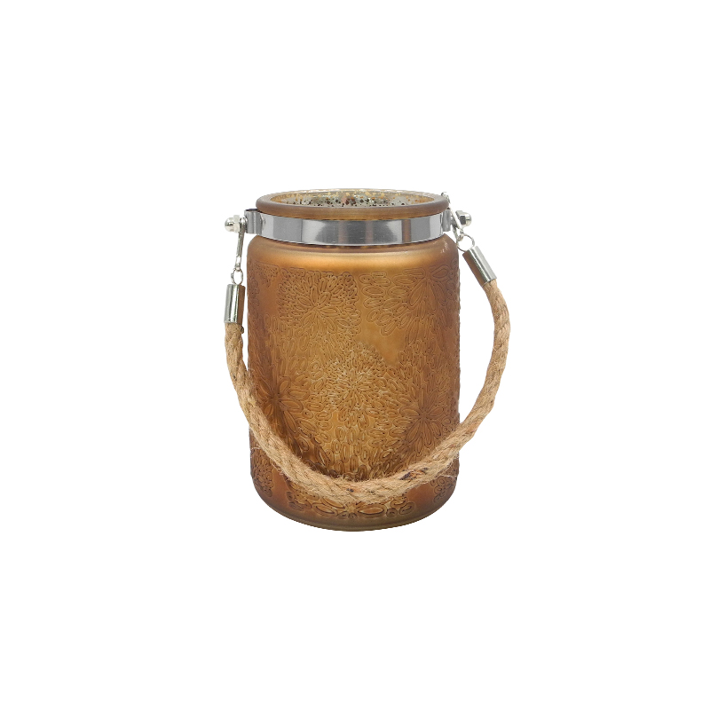 Cylindrical Broken Silver Glass Vase YD-TDH-074