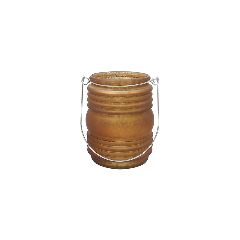 Horizontal Patterned Frosted Glass Vase YD-TDH-073