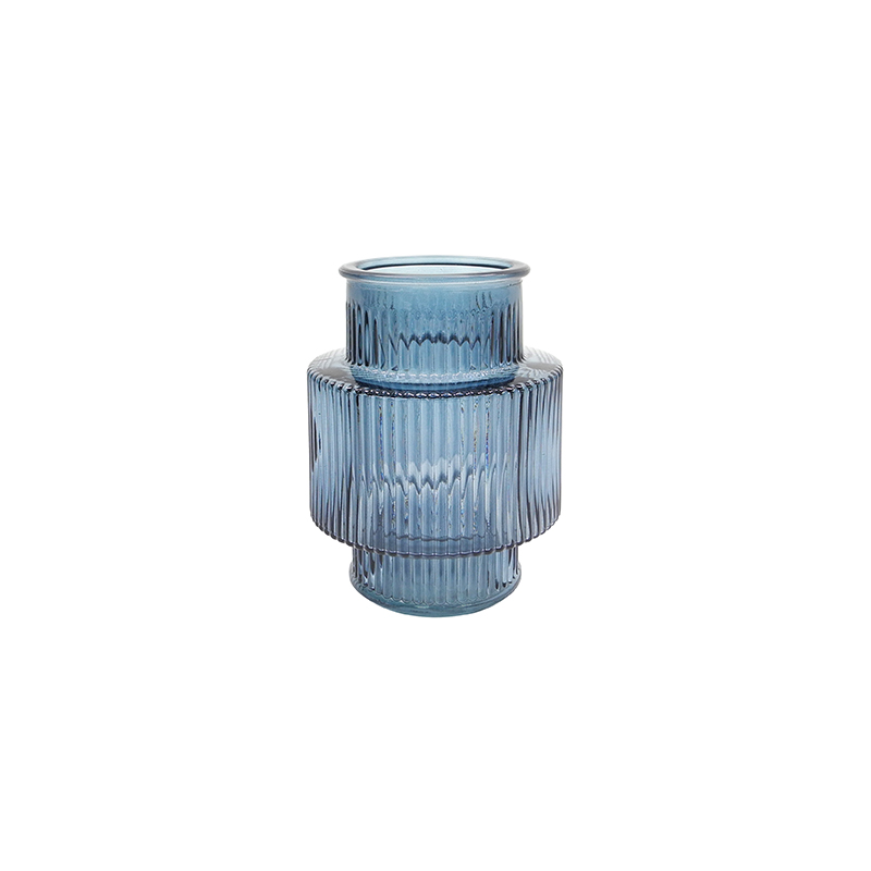 Striped Spray-colored Glass Vase YD-TDH-060