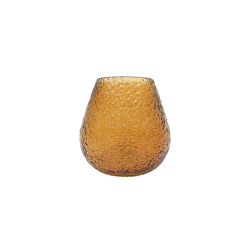 Textured Spray-colored Glass Vase YD-TDH-064