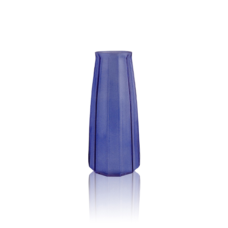 Conical Frosted Glass Vase YD-OBS-086