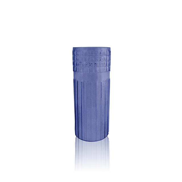 Segmented Relief Frosted Glass Vase YD-OBS-076