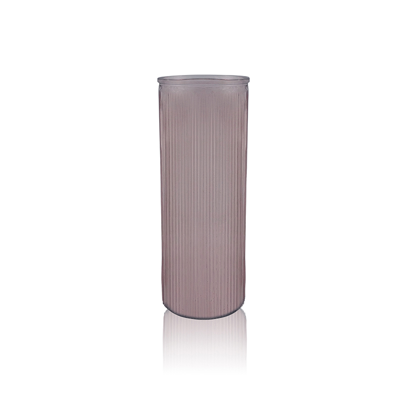 Striped Straight Glass Vase YD-OBS-093