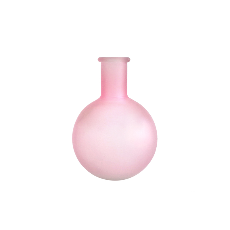 Pink Ball Frosted Glass Vase YD-VL-049