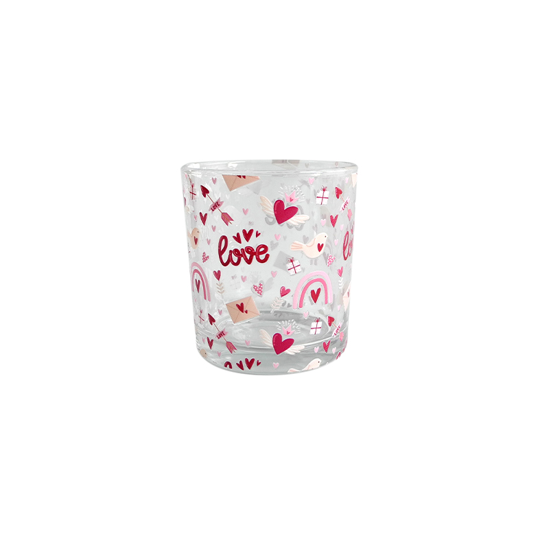 Valentine's Day Flower Paper Glass Wax Bottle YD-VL-060