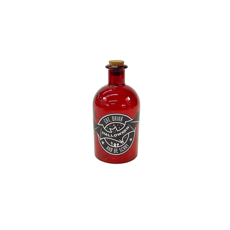 Colorful Halloween Pattern Glass Bottle YD-HAL-070