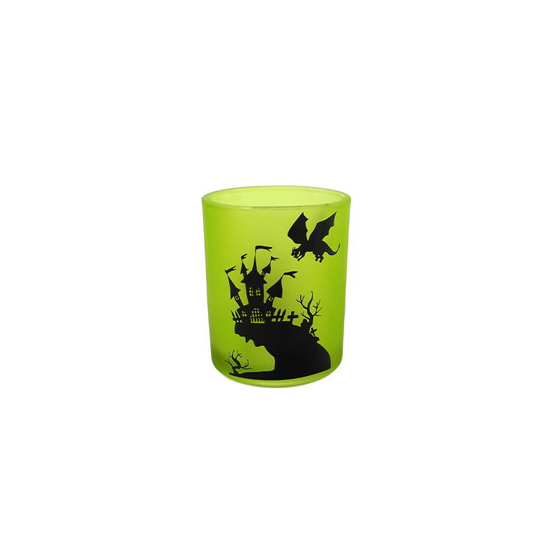 Halloween Pattern Green Frosted Wax Cup YD-HAL-081