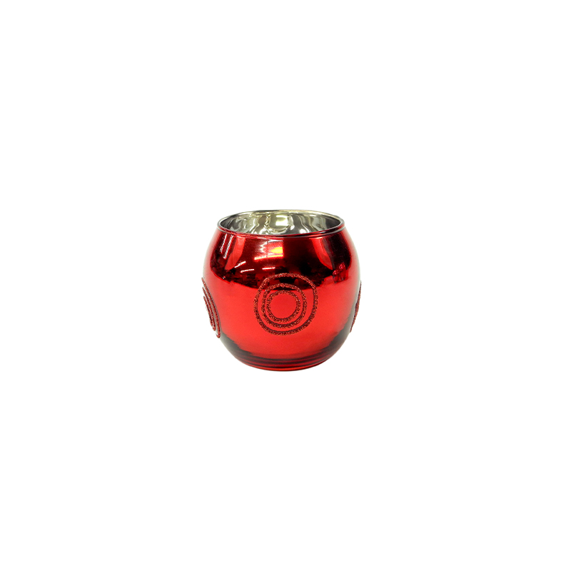 Red Electroplated Candle Holder YD-CX-072
