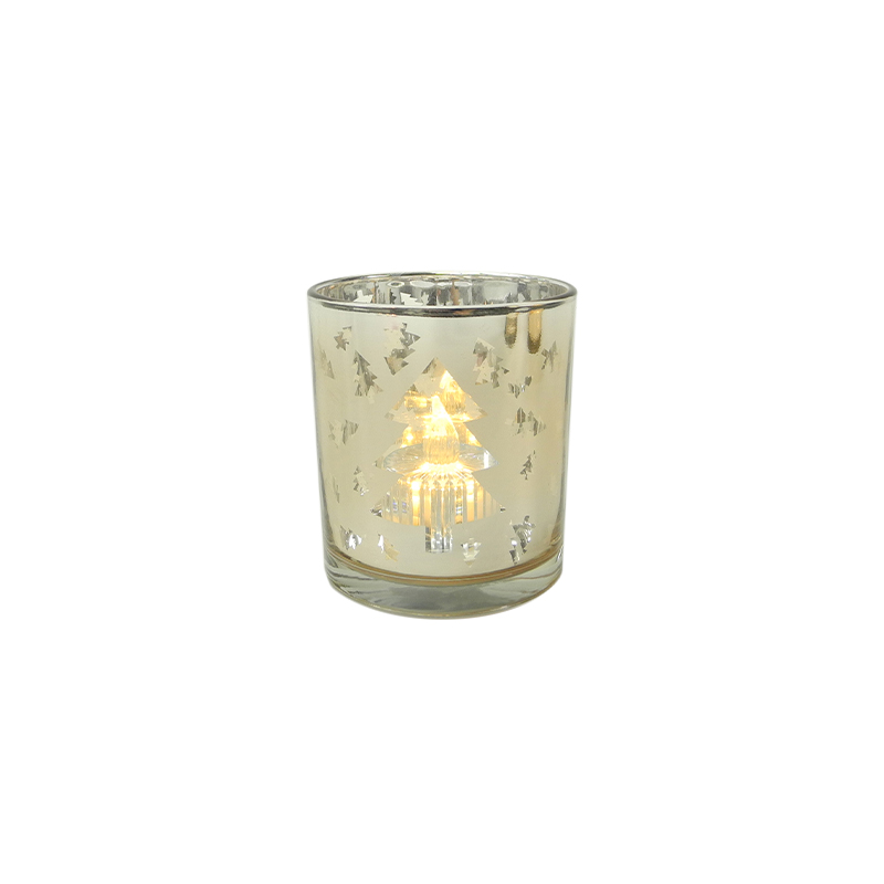 Champagne Color Electroplated Glass Wax Bottle YD-CX-079
