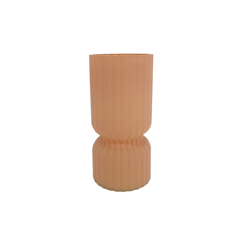 Cylinder Striped Frosted Vase YD-ND-264