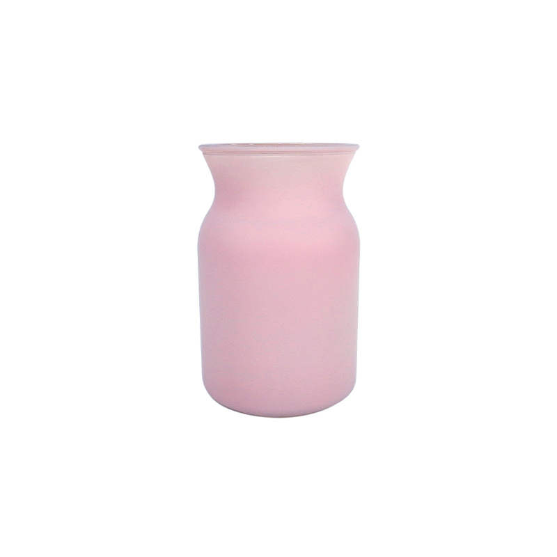 Cylindrical Frosted Glass Vase YD-ND-258