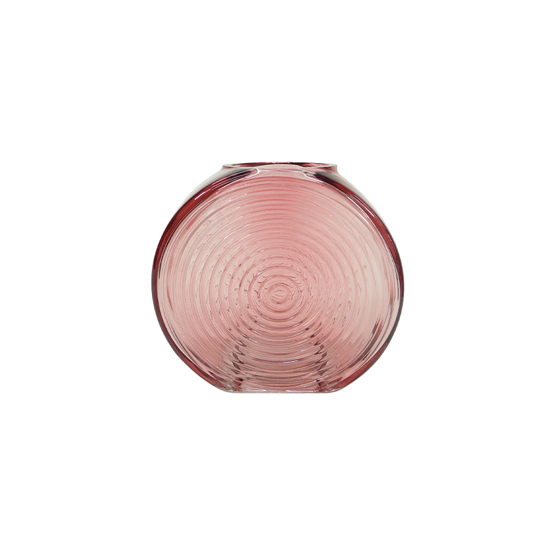 Pink Round Textured Vase YD-SS-088