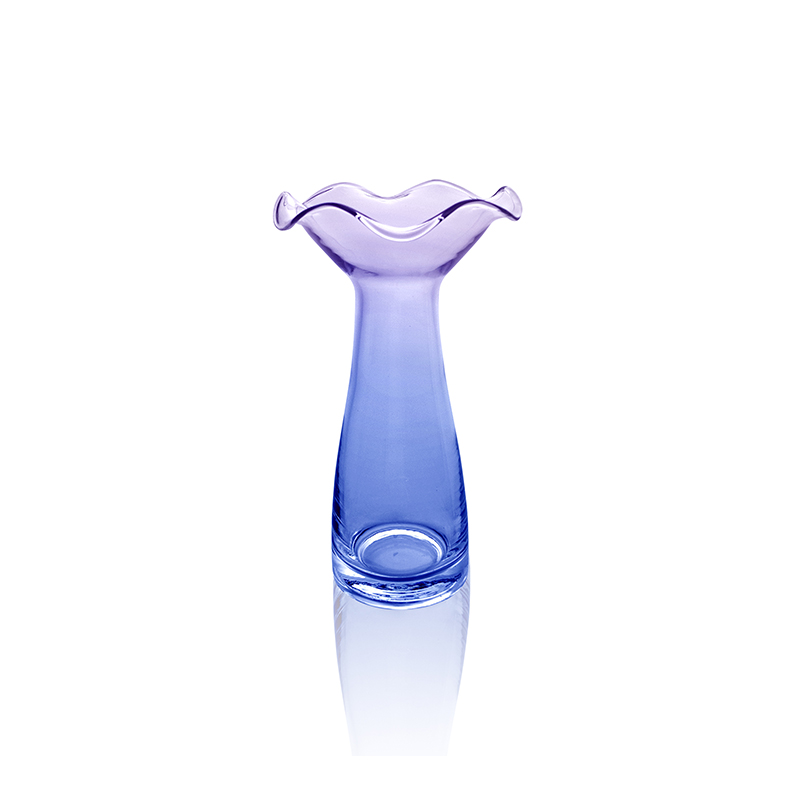 Purple Gradient Glass Vase YD-OBS-122