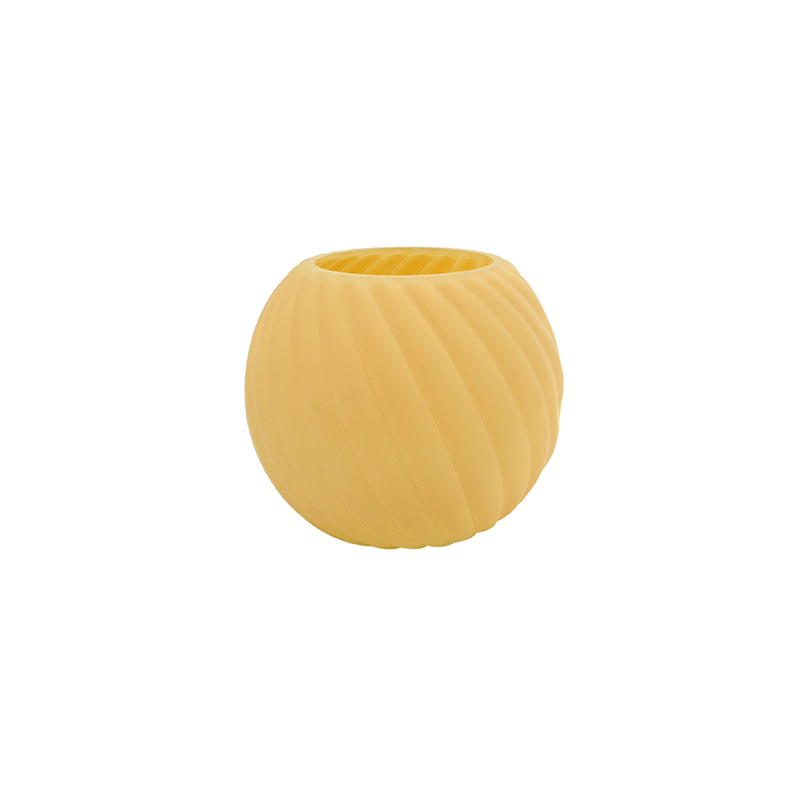 Twill Round Ball Frosted Glass Vase YD-ND-453