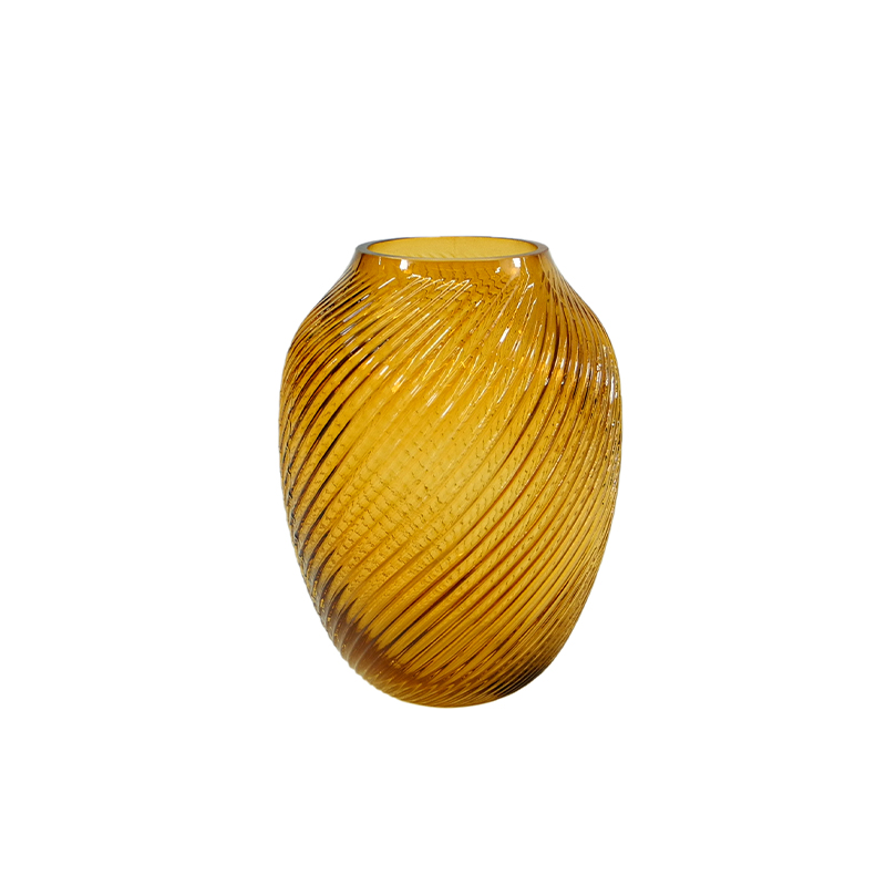Brown Twill Spray Glass Vase YD-ND-423
