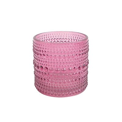 Yorklsun Glassware pink candle holder & wax bottle YD-HDWC-139