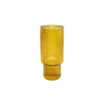 Yorklsun Glassware Brown Candle Holder & Wax Bottle YD-TDH-041