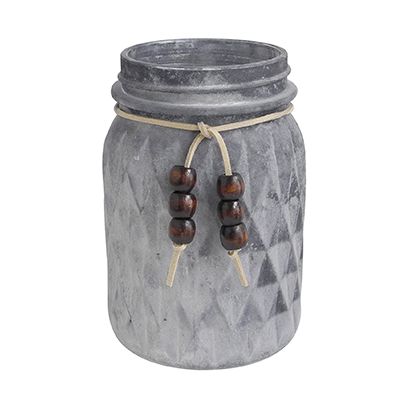 Grey Vintage Glass Vases Wax Bottle YD-TDH-047