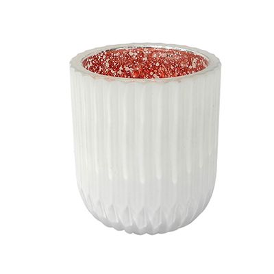 Yorklsun Glassware White Candle Holder & Wax Bottle YD-CX-057