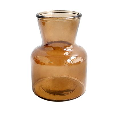 Yorklsun Glassware Autumn Brown Candle Holder & Wax Bottle YD-ND-150