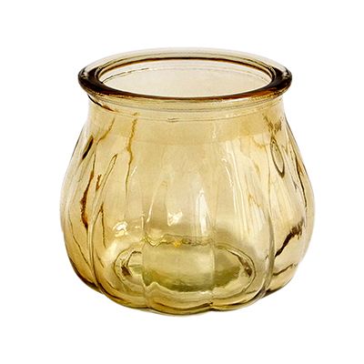 Yorklsun Glassware AutYorklsun Glassware Autumn Yellow Candle Holder & Wax Bottle YD-ND-140