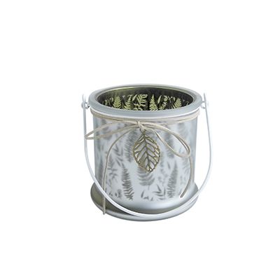 Yorklsun Glassware Grey Print Candle Holder & Wax Bottle YD-HDWC-058