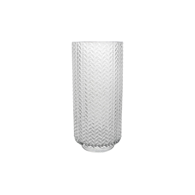 Wheat Ear Pattern Glass Vase YD-CGV-134