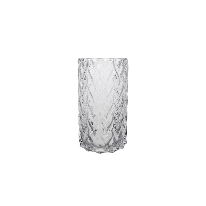 Sawtooth Textured Glass Vase YD-CGV-184