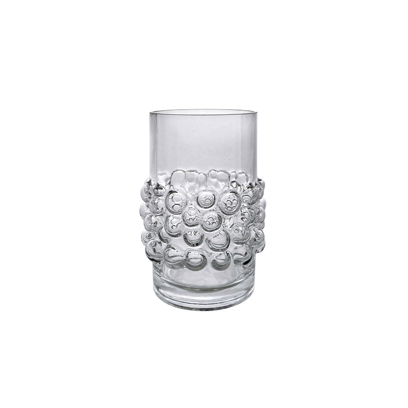 Ball Segmented Relief Glass Vase YD-CGV-166