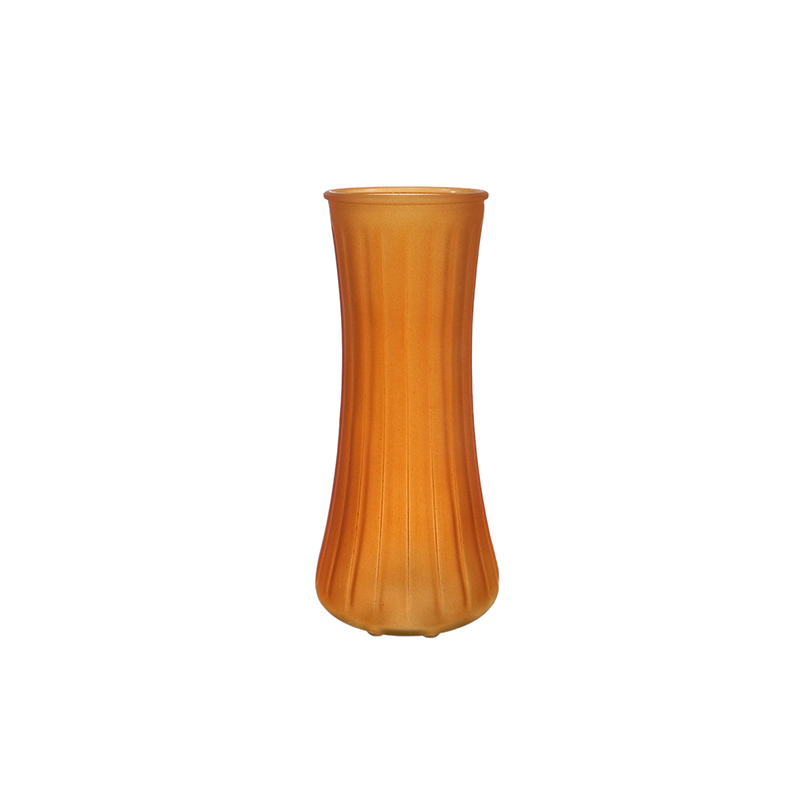 Curved Frosted Glass Vase YD-TDH-170