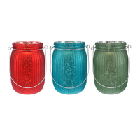 Striped Electroplated Silver Broken Candleholder YD-CX-162