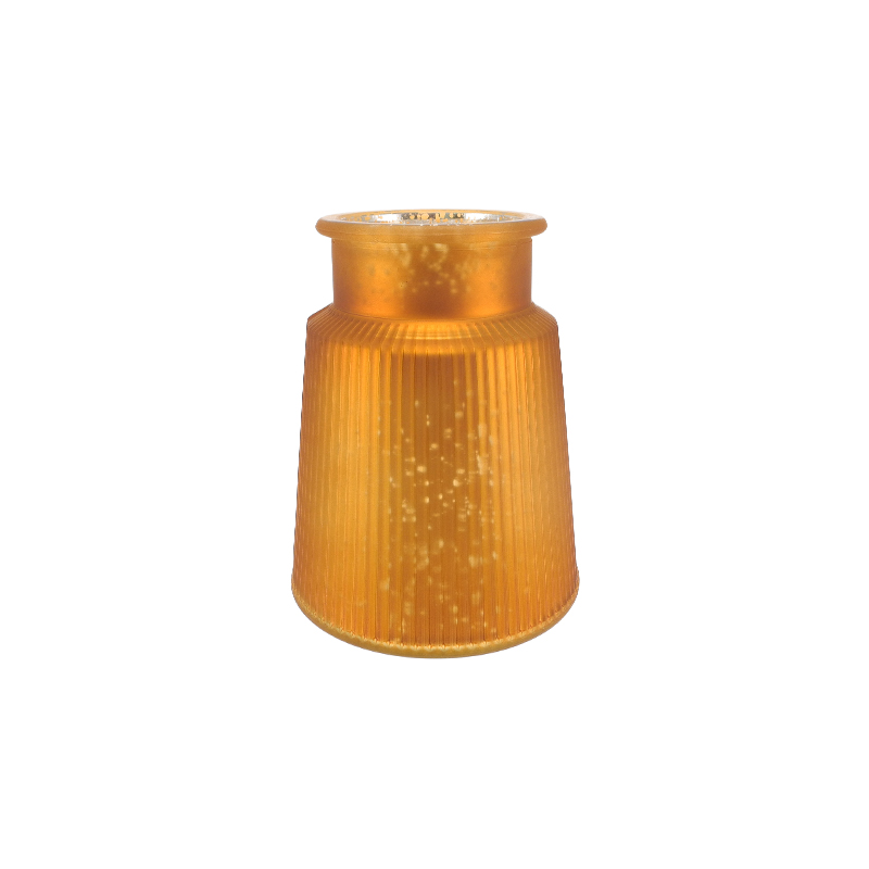 Halloween Electrically Plated Silver-powdered Glass Flower Vase YD-HAL-126