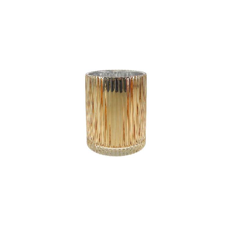 Striped Electroplated Candleholder YD-CX-173