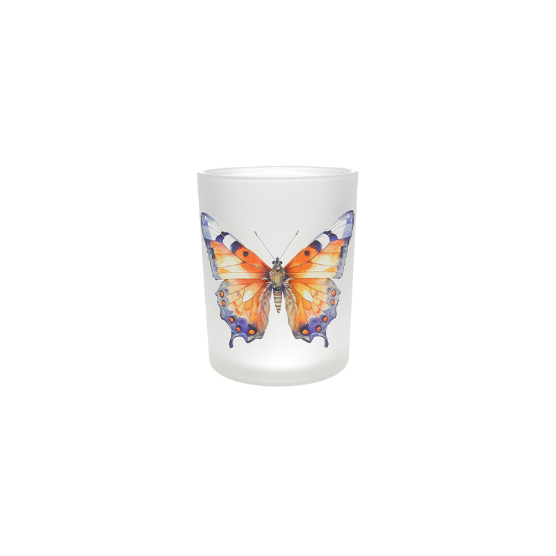 White Frosted Pattern Wax Cup YD-SS-126
