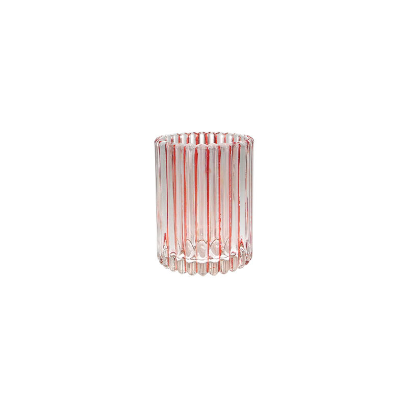 Colored Line Glass Wax Cup YD-SS-130