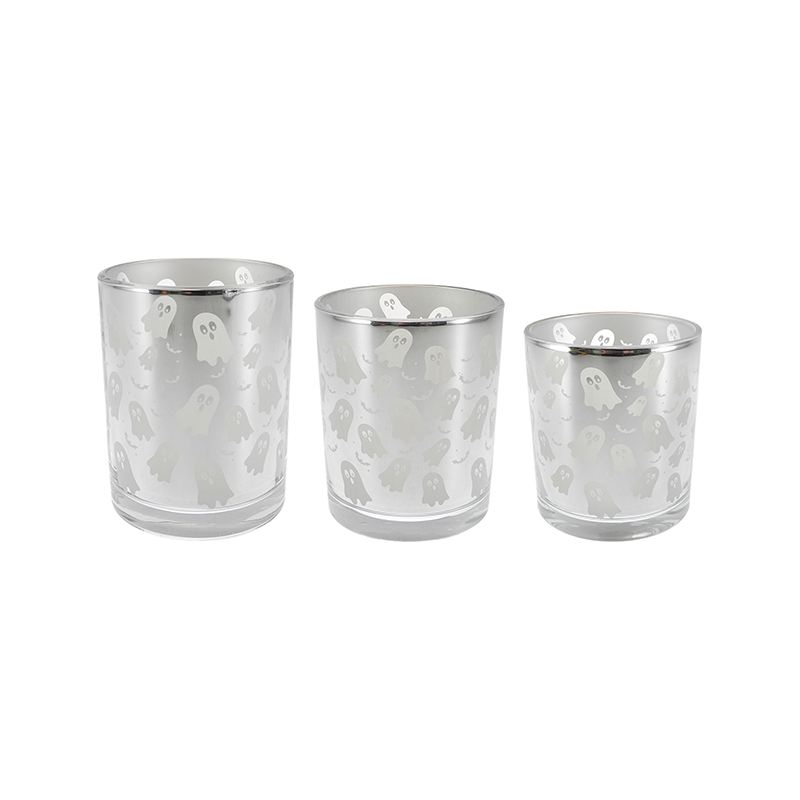 White Ghost Electroplated Candleholder YD-HAL-132