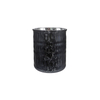 Line Texture Electroplated Silver Fragments Candleholder YD-TDH-160