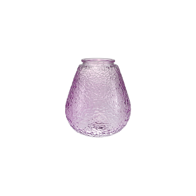 Crushed Stone Texture Colored Glass Vase YD-SS-142