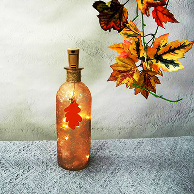 Maple Orange Series Glass Lamp Bottle YD-TDH-011