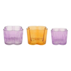 Flower Spray Colored Glass Candle Holder YD-ND-377